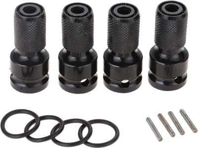 RSHORYA 1/2-Inch Square Drive to 1/4-Inch Hex Female Socket Adapter Socket Set(Pack of 4)