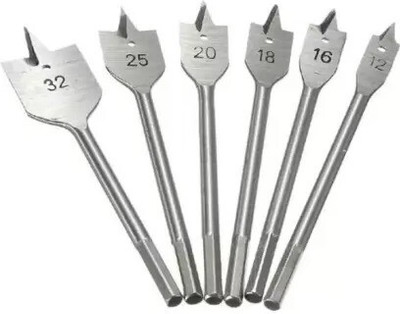 TOOLMATCH Boring Wood Flat Drill Bit Set -6 Pieces Boring Wood Flat Drill Bit Set -6 Pieces