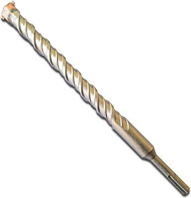 S4 Steel (25 x 310mm) Cross Tip Plus Hammer Drill Bit (Silver) 25*310