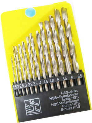 Inditrust new 13pc HSS drill bit set for drilling in Wood, Malleable Iron, Alumin, plastic