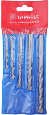 TAPARIA 5 Pc Parallel Masonary Drill Bit Set - 4Mm,5Mm,6Mm,8Mm,10Mm | MDS 5