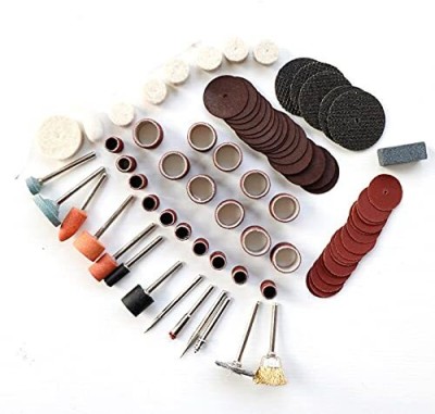 RMGS 105PCS Bit Set Quality Drill Rotary Tool Mill Cutter Sander paper Wire Brush Grinding Accessories (105 Pcs, Suitable for Grinding/Cutting/polishing)