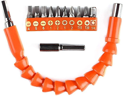 RMGS Advance 13Pcs Flexible Screwdriver Drill Bit Extension, Drill Bit Extender Holder Set Shaft Tip for Computer Chassis, Electrical Cabinets, Furniture etc