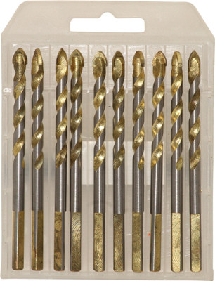 Digital Craft 10-Piece Ceramic Drill Bit Set Premium Tungsten Carbide Bits for Drilling Tile Glass, Marble, and Wood 6mm Diameter Durable and Precision for Smooth Holes