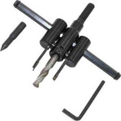 SHB Adjustable Metal Wood Circle Cutter Kit Hole Saw Drill Bit DIY Tool 30-120mm