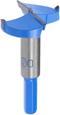 uptodatetools Forstner Drill Bits 45mm, Tungsten Carbide Wood Hole Saw Auger Opener Woodworking Hinge Hole Drilling Boring Bit Cutter,Round Hole Drill Bit for Wood