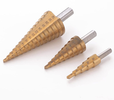 REIOENT PREMIUM QUALITY Hss Steel Titanium Step Hexagonal Drill Bits Titanium Bit Set Hole Cutter 4-12/20/32mm