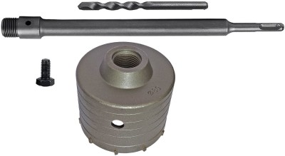 Inditrust Heavy duty 80mm Concrete Hole Saw with 400mm Rod for Concrete ,Stone Hole cutter