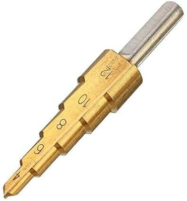 Bluedeal Titanium HSS 5-Step Cone Drill 4-12MM Hex Shank 1/4 Hole Cutter Drilling Tool Titanium HSS 5-Step Cone Drill 4-12MM Hex Shank 1/4 Hole Cutter Drilling Tool