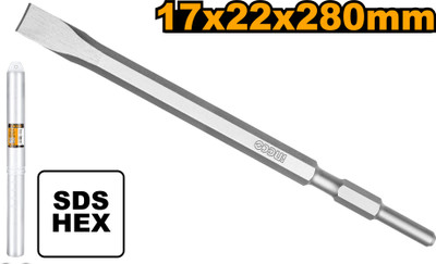 INGCO DBC0522801 Hex chisel for 7kg demolition breaker PDB130018/ PDB130008 Hex chisel Bevel Chisel(1 mm Blade)