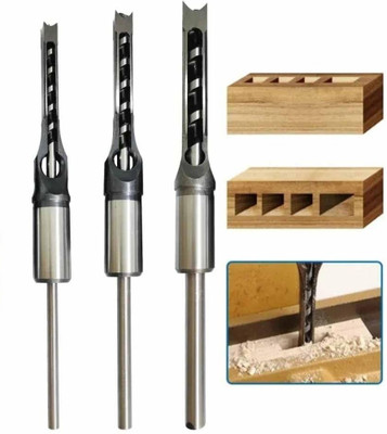Jilani Square bit 3 pcs 3pc wood working square hole motile bit