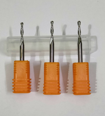 MK CNC TOOLS Double Flute Ball nose 2mm , 3.175*2*15mm ( Pack of 3 ) Double Flute Ball nose 2mm , 3.175*2*15mm ( Pack of 3 )