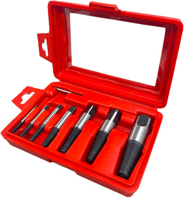 ADAWAT 8Pcs Screw Extractor Tool With box for Broken Screw Damaged Nut