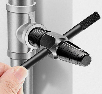 REIOENT RL QUALITY Double Head Pipe Broken Screw Bolt Extractor Screw Remover 1/2 3/4