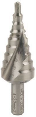 ISC 4-20mm Professional Titanium Step Drill 1 Pc HSS Triangle Shank 1Pc