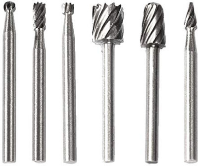 Universal Buyer Rushed Promotion Tungsten Carbide Twist Drill Bit 6pc Woodworking Tools Drill Hss Bit Set Wood Carving Burr for Glass Bits Specialty Woodworking Bits Set(Pack of 6)