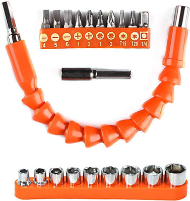 RMGS ¼ Flexible Shaft Drill Bit Extension Kit,Extension Screwdriver Bits 22PC drill bit set size-1/4inch Screwdriver Bit Set