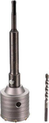 Digital Craft 75 mm Air Conditioner Punch Reamer SDS Plus Shank Hole Saw Cutter Concrete Cement Stone Wall Hollow Drill Bit with Wrench
