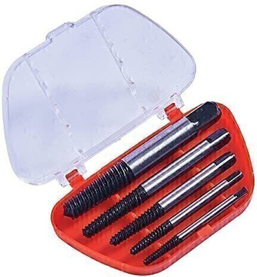 SHUANG YOU Screw Extractor Set Damaged Broken Screws Extractor Drill Bits Removal Tool Damaged Bolts Remover Center Drill Bits Easy Out, Red (5 Pieces) Masonry Bits Set(Pack of 5)