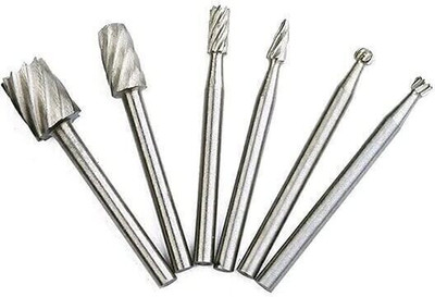 wagela 6pcs Cutter Grinding Head Milling HSS Practical Woodworking Mini Kit Specialty Woodworking Bits Set(Pack of 6)