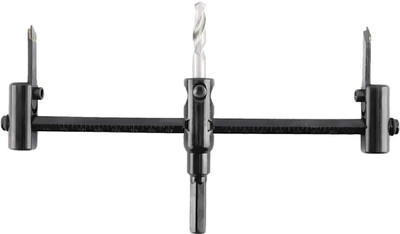uptodatetools 30-300mm Adjustable Circle Hole Cutter Wood Drywall Drill Bit Saw Round Cutting Blade Aircraft Type