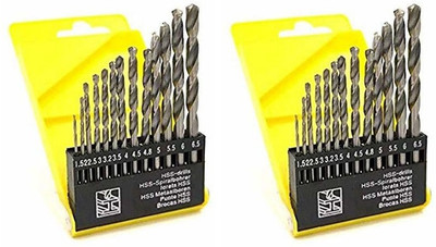 DUMDAAR Drill Bit Set of 13 pc HSS Bits for Metal, Wood, Plastic (pack of 2)