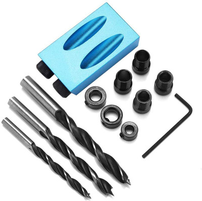 catson Carpentry Hole Locator Pocket Hole Screw Jig Dowel Drill Joinery Kit Oblique Drilling Woodworking Inclined Hole Fixture