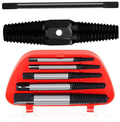 Kiesh PSE010 Pipe Broken Extractor and 5 Pcs Damaged Screw Extractors Removal Tool Set Lever Tool(10 cm)