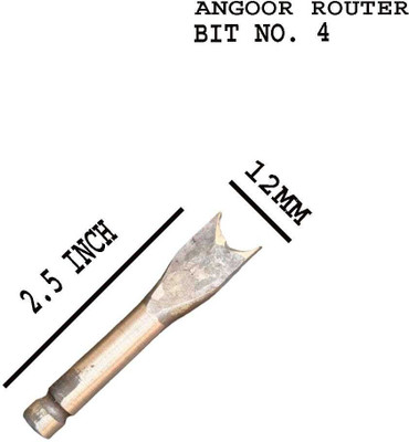 BCR ANGOOR ROUTER BIT NO. 12 MM ANGOOR ROUTER BIT NO. 12 MM