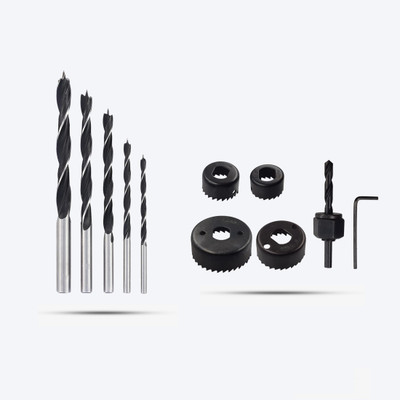 Hillgrove HGCM181M1 Wood Drill Bit Set of 5Pcs with Woodworking Hole Saw Drill Bits Set HGCM181M1 Wood Drill Bit Set of 5Pcs with Woodworking Hole Saw Drill Bits Set
