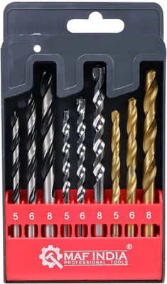 Hakimi MAFHSSMulti01 MAF India Combo Drill bit Set for Wall Concrete Wood Metal Aluminium Plastic HSS