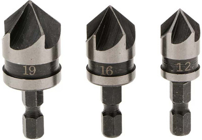 apex ecomm 3PCS COUNTERSINK BITS COUNTER SINK