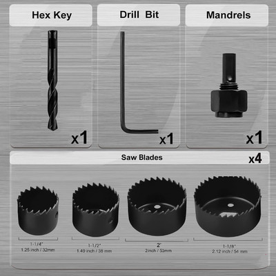 uptodatetools Hole Saw Kit-11