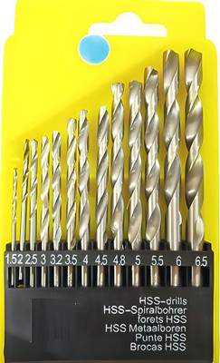 ZIODIC Drill Bits Set High Speed Steel Twist 13 Bits Auger Drill Bits(Pack of 1)