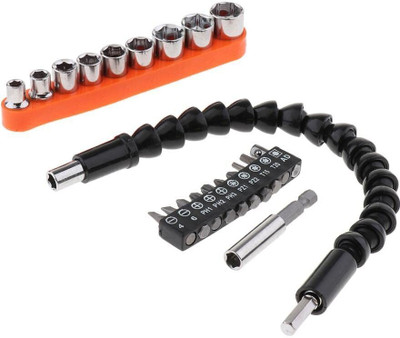 RMGS 22pcs Screwdriver flexible shaft drill bit set size-1/4inch Screwdriver Bit Set (set of 1)