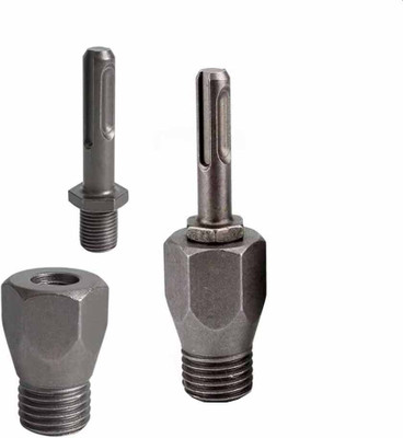 uptodatetools SDS-Plus Arbor Adapter Hammer Diamond Core Drill Bits Connecting Hammer Drill Bit Accessories 1X Arbor Adapter 1X SDS-Plus Adapter (Round Shank)