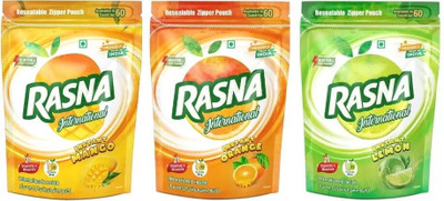 Rasna instant MANGO ND ORANGE ND LEMON(3 x 400 ml)