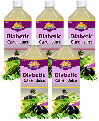 Sunchan Group Diabetic Care Juice 5 Ltr Mix Herbal Jamun Neem Karela Amla Fruit Juice 5000 ML(5 x 1000 ml)