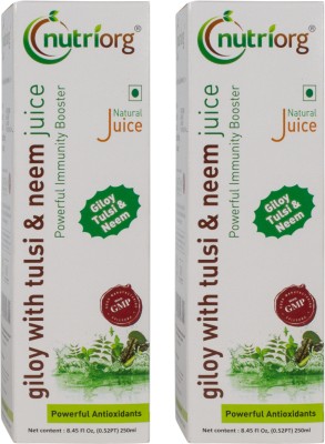 Nutriorg Giloy with Tulsi & Neem Juice(2 x 250 ml)