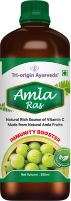 Tri - Origin Ayurveda Amla Juice Rich Source of Vitamin C and Antioxidants For Immunity Boosting(500 ml)