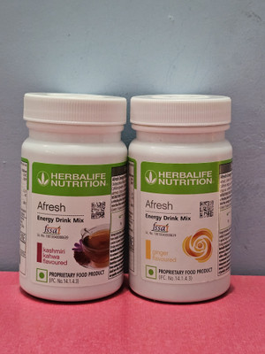 HERBALIFE Energy Drink KASHMIRI KAHWA & GINGER Afresh(2 x 50 ml)