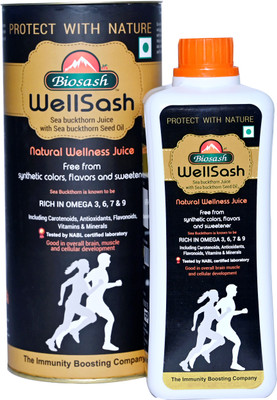 BIOSASH Wellsash Sea Buckthorn Juice – Boost Immunity & Overall Wellness(250 ml)