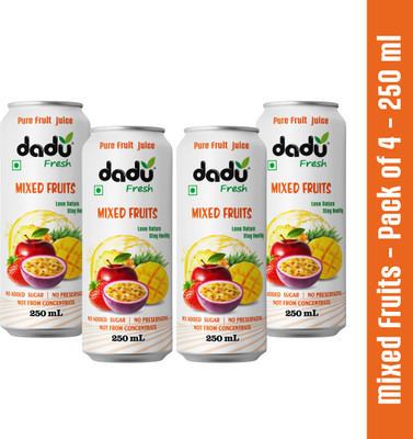 Dadu Fresh Mixed Fruit Juice - 250 ML (Pack of 4)(4 x 250 ml)