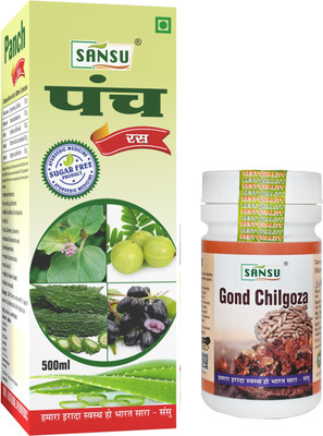 SANSU HEALTH CARE Panch Ras with Improve Immunity 500ml + Gond Chilgoza 100g(500 ml)
