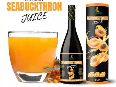 grinbizz Seabuckthorn Juice Natural Source of Omega 3/Heart Care/Glowing Skin(1 L)