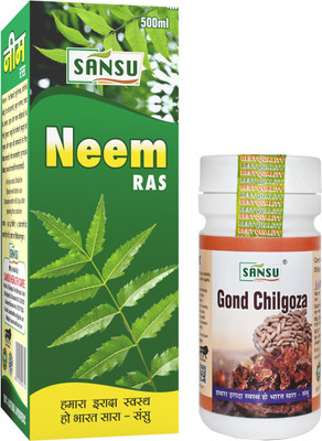 SANSU HEALTH CARE Neem Ras 500ml With + Gond chilgoza 50g(500 ml)