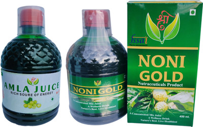 Shri Industry Noni & Amla Combo Juice Pack Mix Wellness Drink Juice(1 L)