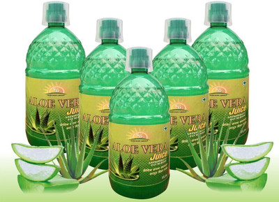 Sunchan Group Aloevera Juice Pure Oraganic Herbal 1000 X 5 ML(5 x 1000 ml)