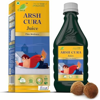 Cura ARSHCURA JUICE 500ML | For Piles Wellness , Anal fissure & indigestion(2 x 500 ml)