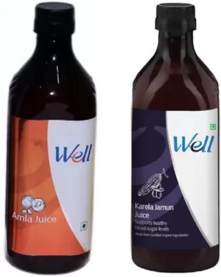 Modicare Well Amla JUICE & KARELA JAMUN JUICE 2 X 1000 ML(2 x 1000 ml)